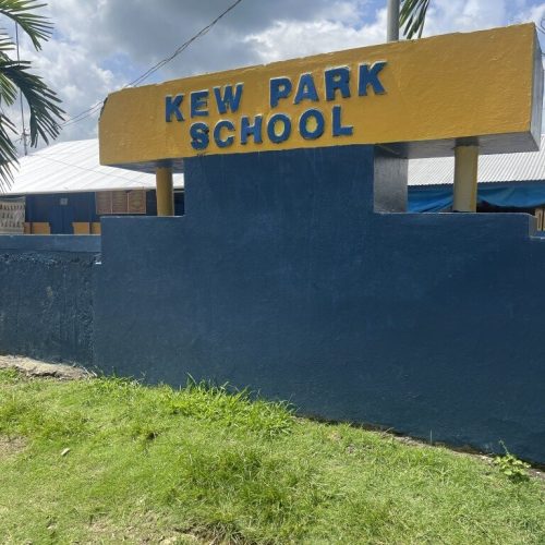 Key Park School sign Love of Hearts Back to School Drive